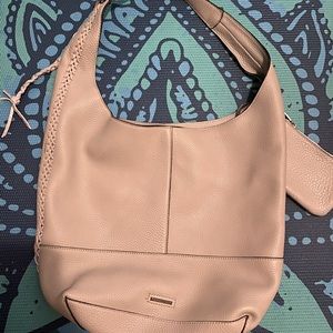 Rebecca Minkoff soft leather hobo bag light grey
